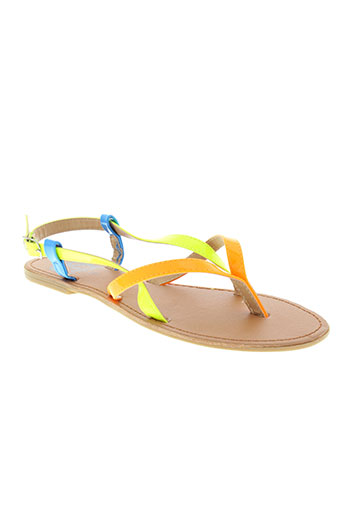 cassis cote d'azur chaussures femme de couleur orange