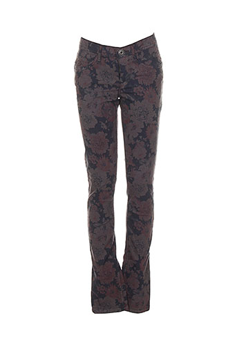 street one pantalons femme de couleur gris