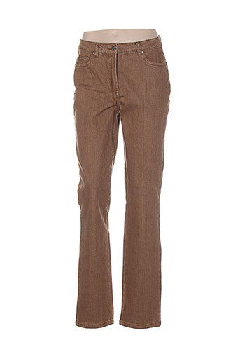 karting jeans femme de couleur marron