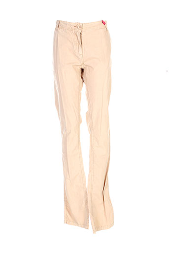 pepe jeans pantalons fille de couleur beige