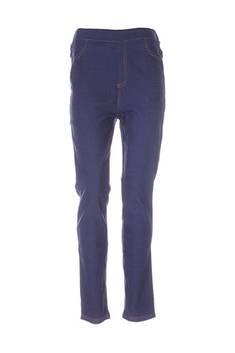 piment rouge pantalons femme de couleur bleu