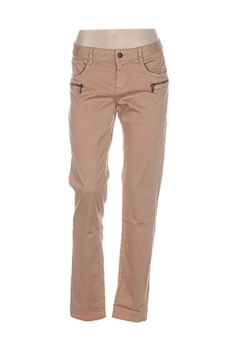 ddp pantalons femme de couleur beige