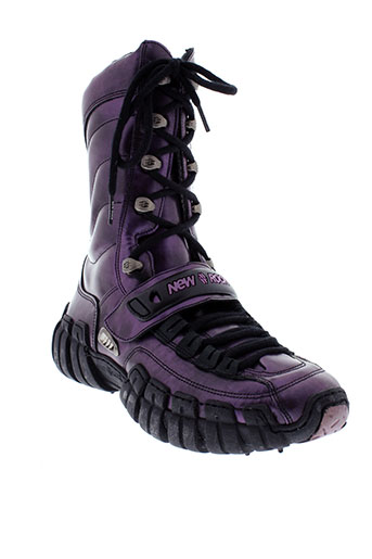 new rock chaussures femme de couleur violet