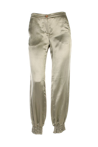 teenflo pantalons femme de couleur vert