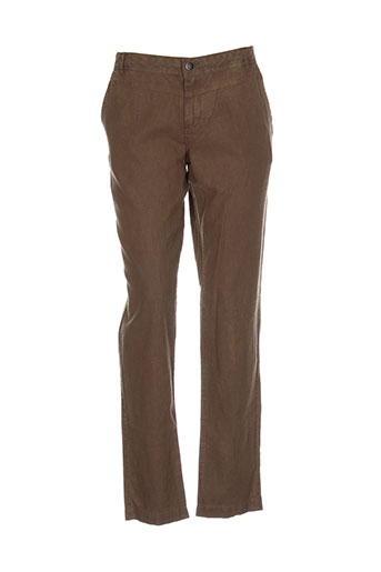 ddp pantalons femme de couleur marron