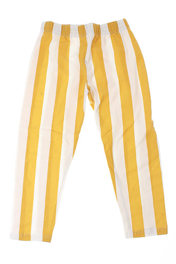 mad in sport pantalons fille de couleur jaune