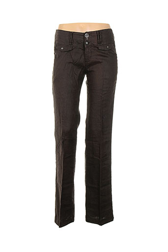 ddp pantalons femme de couleur marron
