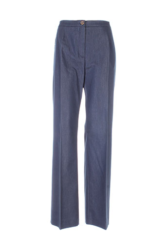 villa bleue pantalons femme de couleur bleu