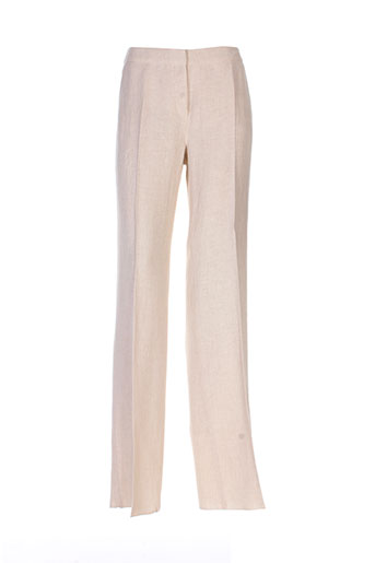 maxmara pantalons femme de couleur beige