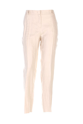 maxmara pantalons femme de couleur beige
