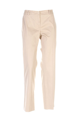 maxmara pantalons femme de couleur beige