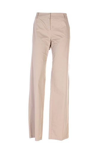 maxmara pantalons femme de couleur beige