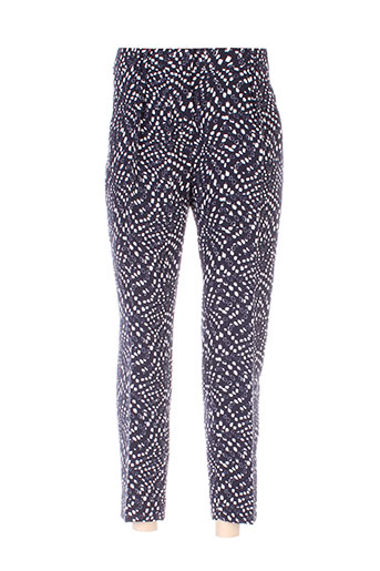 maxmara pantalons femme de couleur bleu