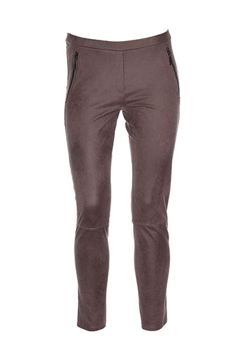 femmes je vous aime pantalons femme de couleur marron