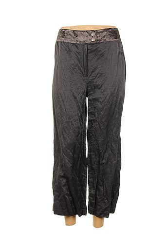 lauren vidal pantalons femme de couleur marron