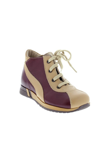 bellamy chaussures garçon de couleur rouge