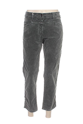 closed pantalons femme de couleur vert