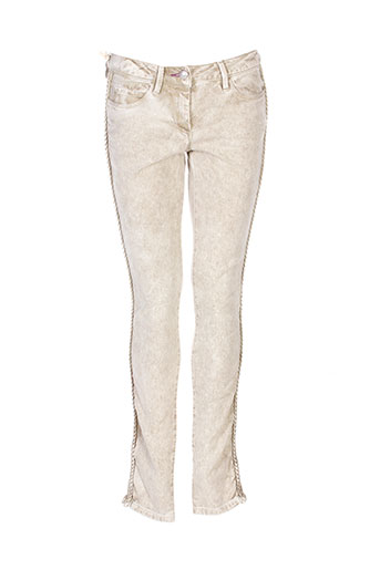 was jeans femme de couleur beige