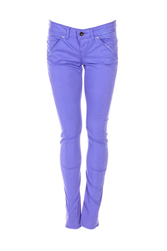 guess pantalons femme de couleur violet