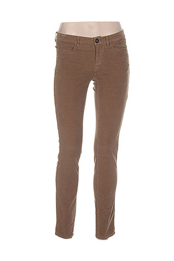 maxmara pantalons femme de couleur beige