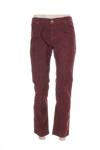 hod pantalons femme de couleur rouge