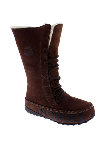 sorel bottes femme de couleur marron