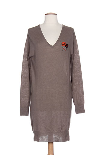 rivieres de lune robes femme de couleur marron