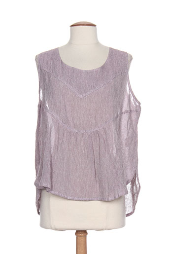 cannisse chemises femme de couleur violet