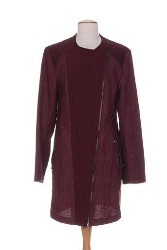 deca vestes femme de couleur rouge