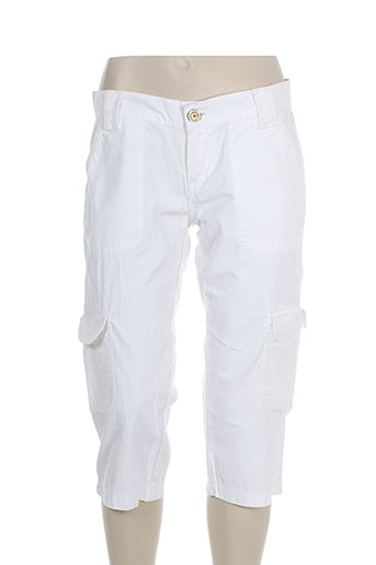 teddy smith pantacourts femme de couleur blanc