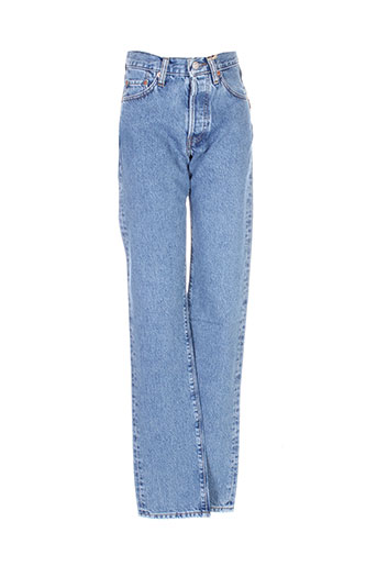 chefdeville jeans femme de couleur bleu