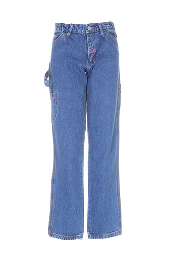 jost jeans fille de couleur bleu