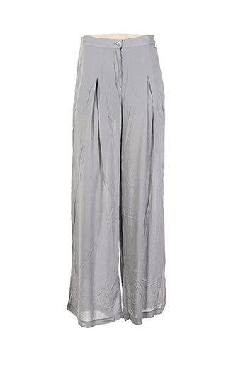 blanc boheme pantalons femme de couleur gris