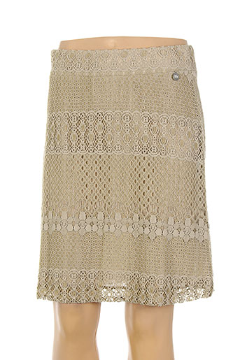 blanc boheme jupes femme de couleur marron