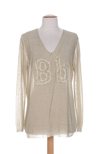 blanc boheme pulls femme de couleur beige
