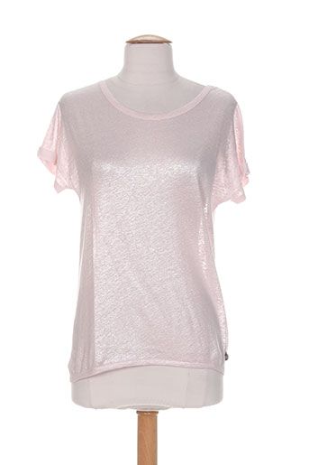 blanc boheme t-shirts femme de couleur rose