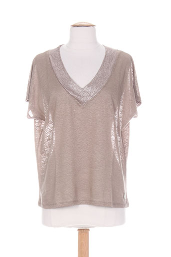 blanc boheme chemises femme de couleur beige