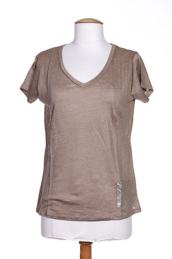 blanc boheme t-shirts femme de couleur beige