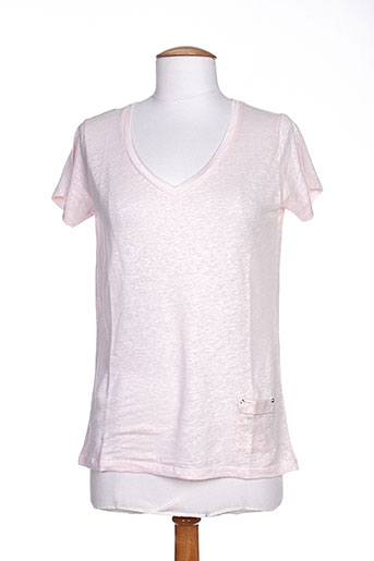 blanc boheme t-shirts femme de couleur rose