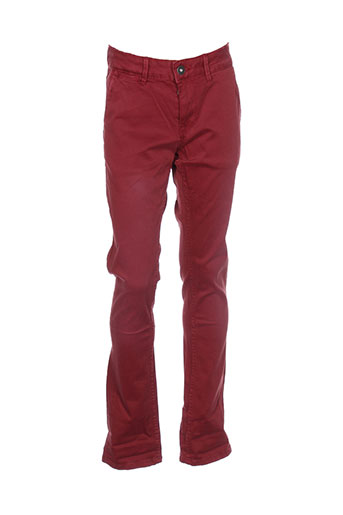 pepe jeans pantalons fille de couleur rouge