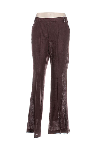 fuego woman pantalons femme de couleur marron