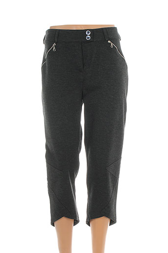 coleen bow pantacourts femme de couleur gris