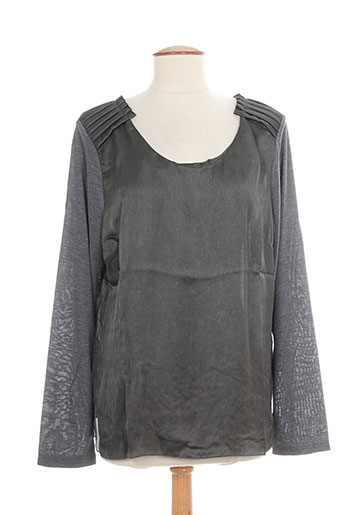trussardi jeans chemises femme de couleur gris