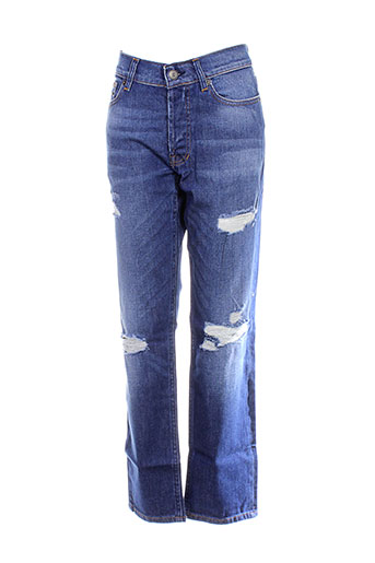 eleven paris jeans homme de couleur bleu