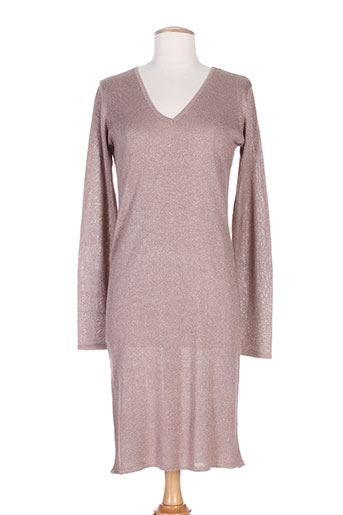 ichi robes femme de couleur beige