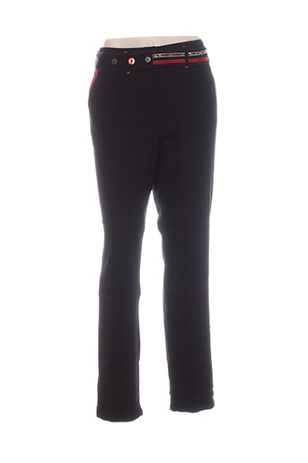 pause cafe pantalons femme de couleur noir