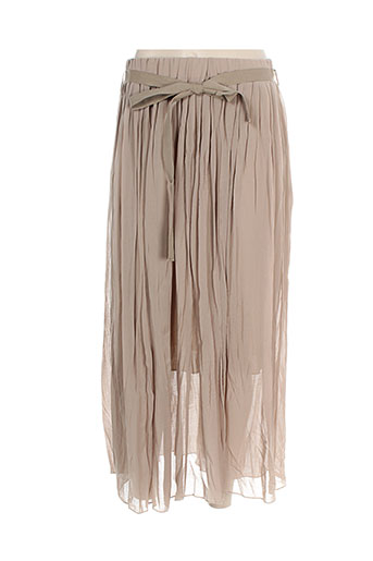 ninati jupes femme de couleur beige