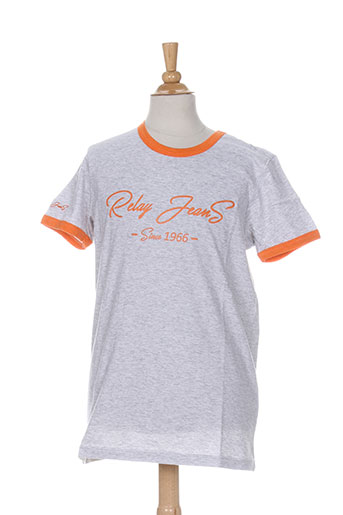 relay jeans t-shirts garçon de couleur gris