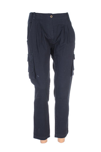 bel air pantalons femme de couleur bleu