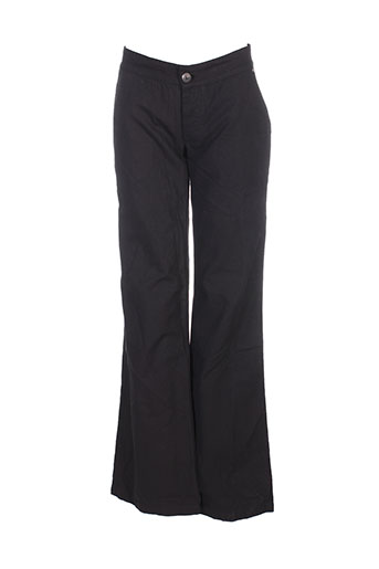 charlie joe pantalons femme de couleur noir